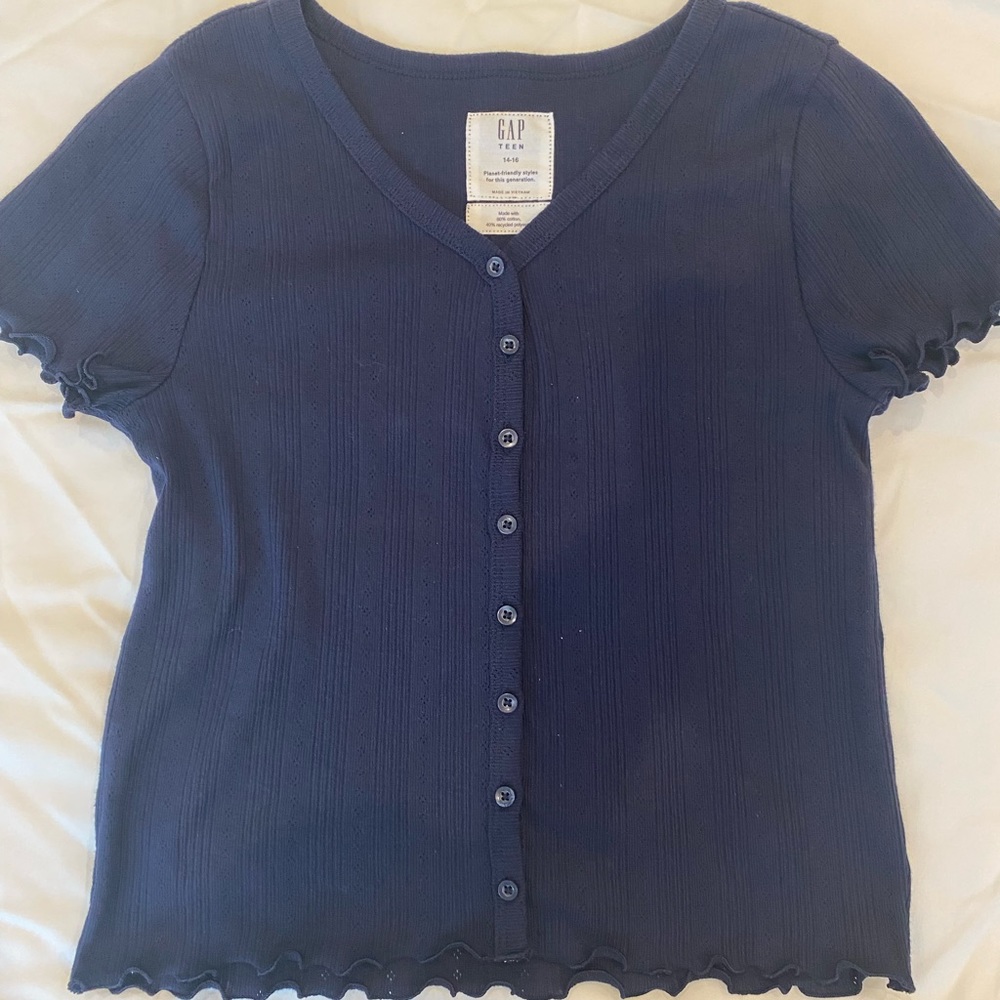 GAP teen Navy Blue top